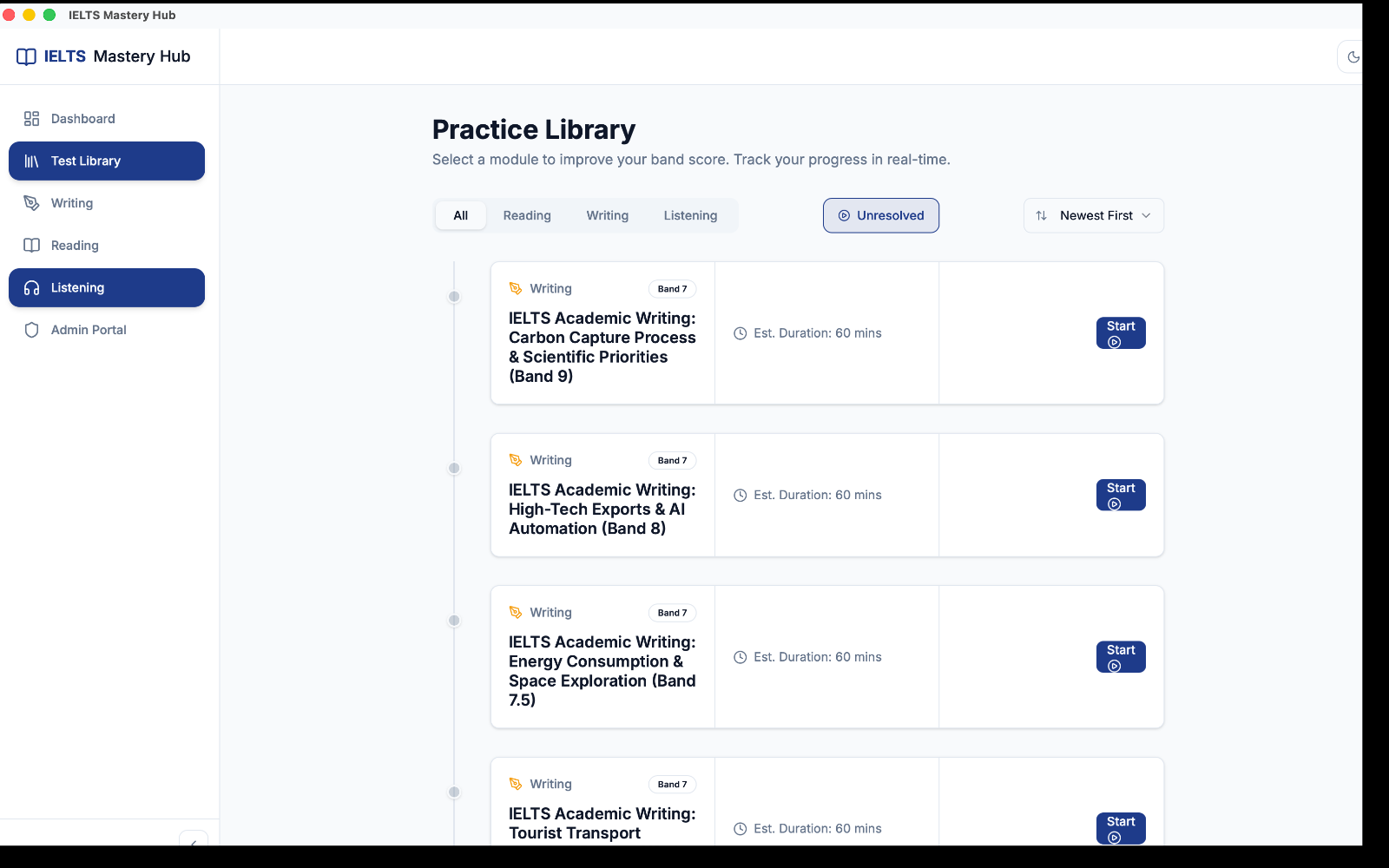 Practice Library